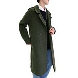 2021冬款呢大衣加长双排扣呢风衣男款拉风呢衣男外套冬装D501P135，男装毛呢大衣，星座312B-1