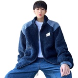 2021羊羔毛加厚立领宽松休闲冬季加棉外套D05P115，男装棉衣，星座312B-1