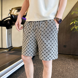 2023夏社会小伙轻奢高品质短裤男士休闲裤五分中裤D836P45，男装休闲裤，星座312B-1