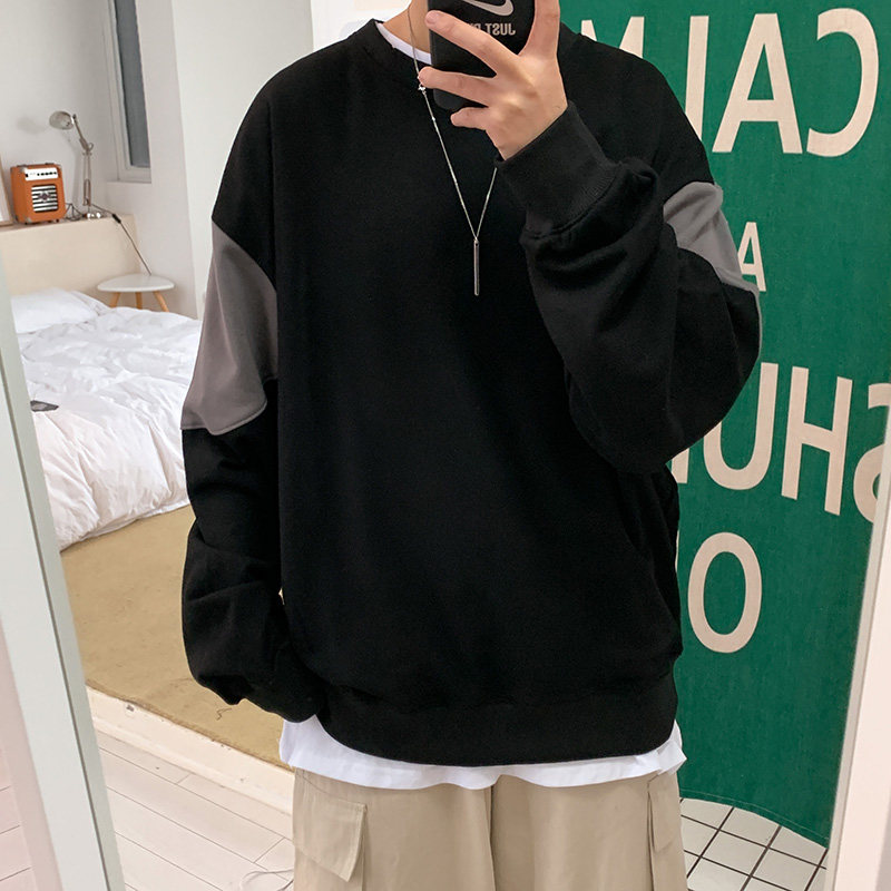 圆领男装卫衣男潮ins春秋款宽松2021新款潮D605P50,男装卫衣,星座312B-1