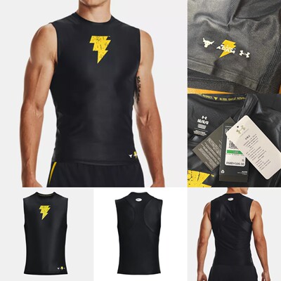 安德玛UA男强森联名无袖紧身背心