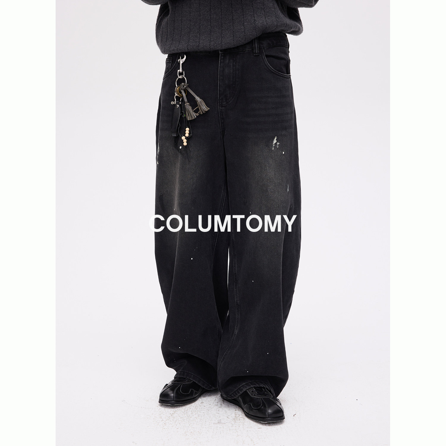 2025A/W水洗牛仔裤男士秋冬季新款宽松休闲直筒复古感潮流长裤子