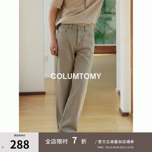 【亲肤垂顺】休闲长裤男2026新款Cleanfit老钱风美式直筒薄牛仔裤