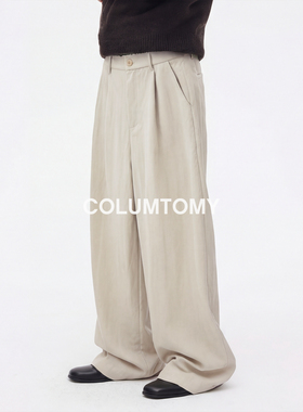 2026春夏新款宽松直筒休闲裤子男士Cleanfit阔腿西裤高级感美式薄