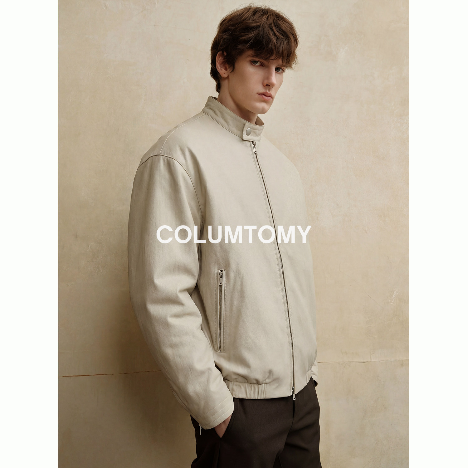 哈林顿2026新款PU皮美式老钱风外套男士Cleanfit质感夹克高级痞帅