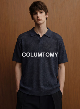 美式莱赛POLO针织衫2026夏季男士亚麻新款老钱风T恤短袖cleanfit