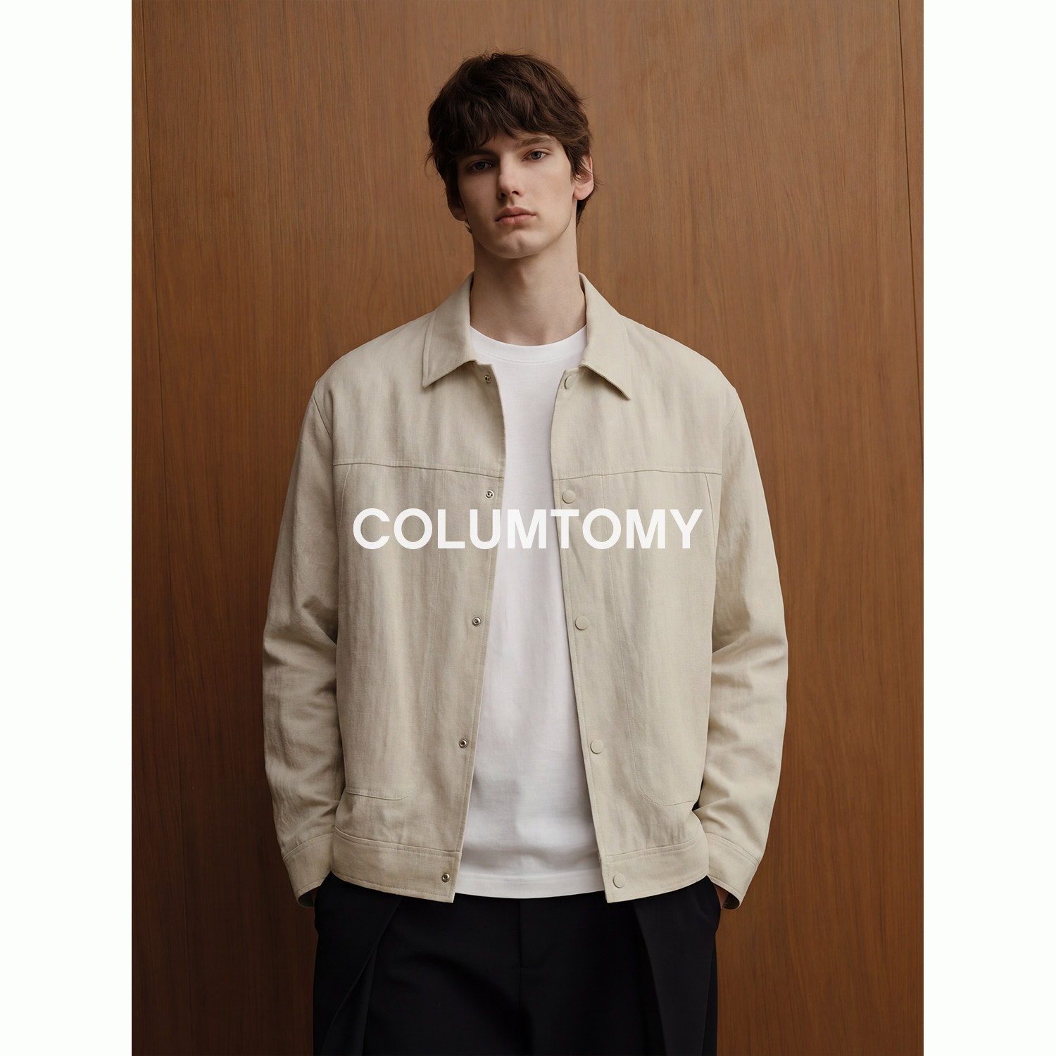 2026春秋季新款男士翻领夹克美式Cleanfit休闲宽松高级感轻奢外套