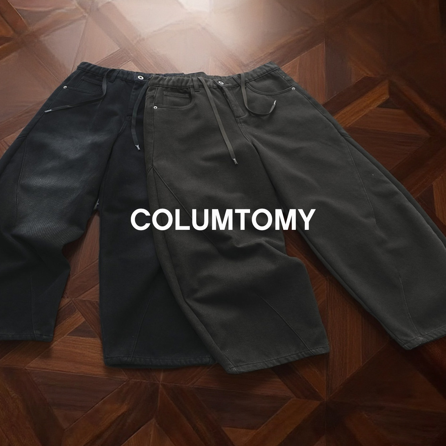 【弧度斜剪】2025AW冬季新款加厚加绒牛仔裤子男士美式弯刀裤保暖