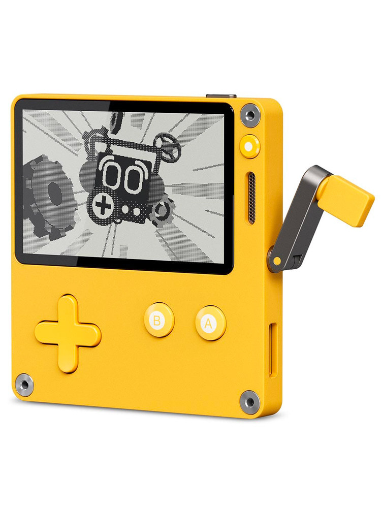 [SF Spot] Портативная игровая консоль PLAYDATE Handheld с креативной рукояткой в черно-белом ретро-стиле, удобное расширение Изображение 1