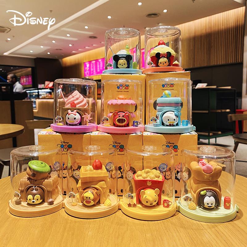 卡通迪士尼松松tsum甜品屋盲盒2021新款公仔手办桌面汽车饰品摆件