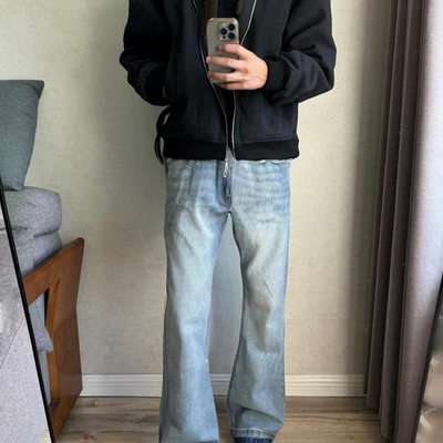 bufanstudio磨破ce微喇牛仔裤