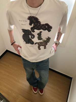 稚马设计纯棉短袖240g