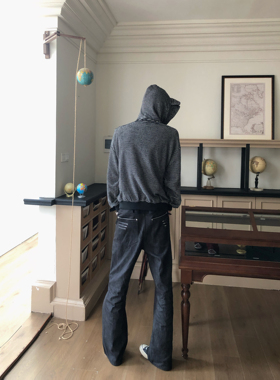 BUFANSTUDIO冈山13盎司四线窄幅原牛牛仔裤特调刺绣显高百搭长裤