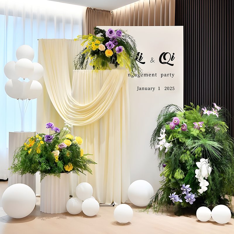 订婚布置装饰全套摆台件韩系新款高级感kt板用品套餐背景墙答谢宴