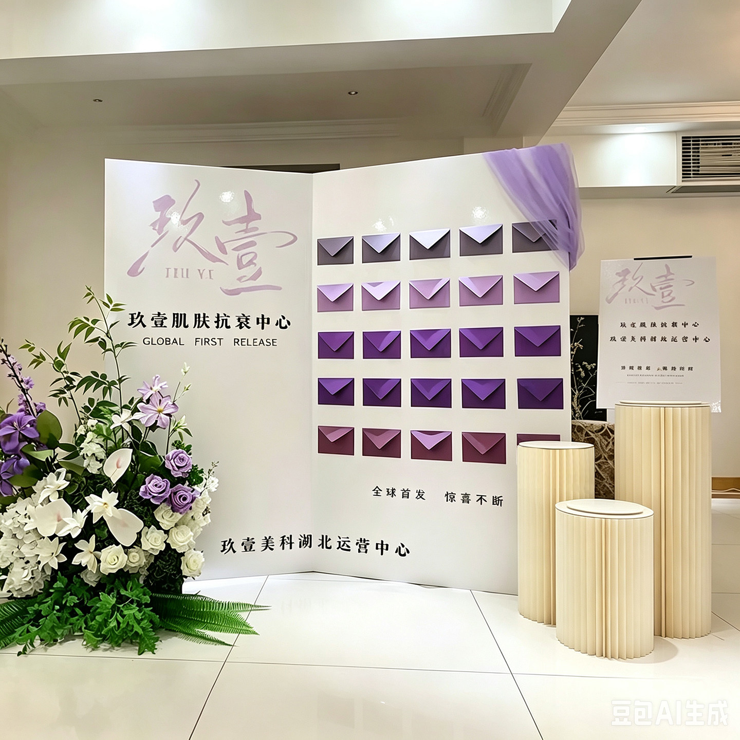 开业周年庆活动背景板气球布置装饰KT板氛围高级仪式感公司背景墙