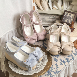 摩多modo原创Lolita圆头厚底松糕鞋 3.28上新 丝绒礼盒