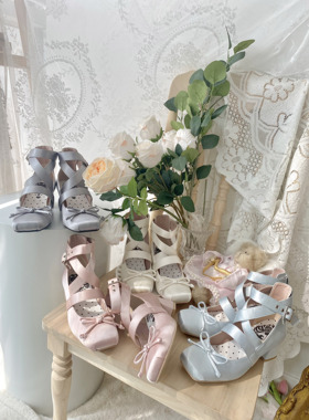 现货丨方圆芭蕾三团丨原创Lolita方头圆头优雅日系中跟女鞋