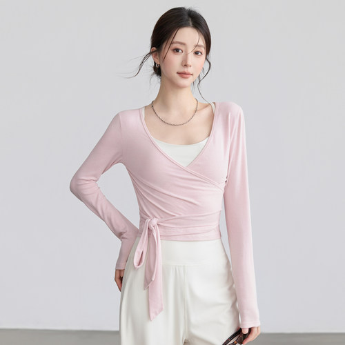 VOJ瑜伽上衣女健身服罩衫长袖服