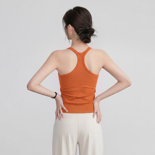 带胸垫运动女背心健身瑜伽服上衣
