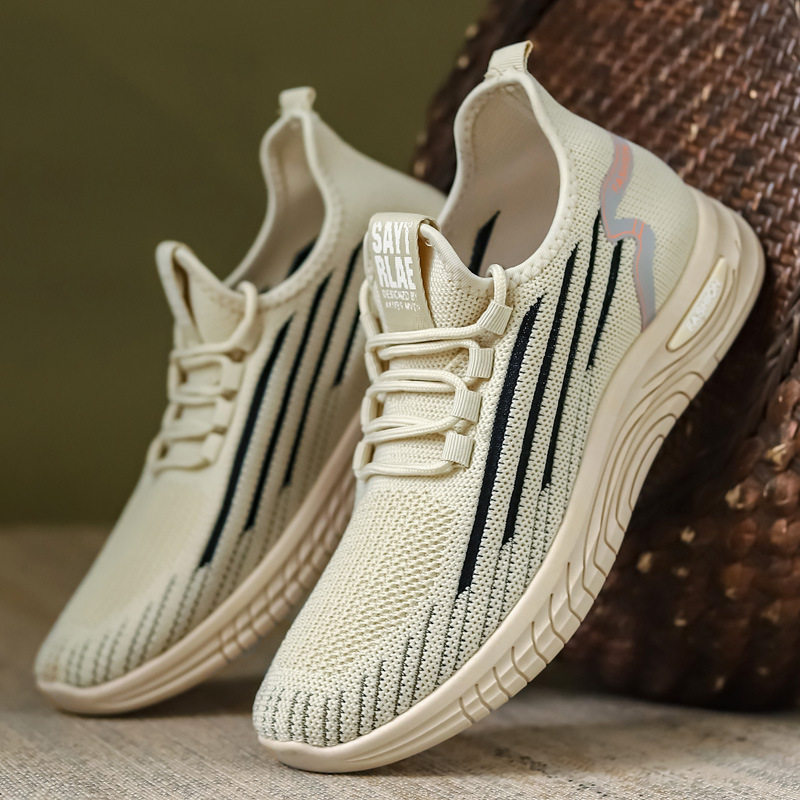 男鞋新款夏季季透气休闲防臭运动薄款网鞋男士软底飞织网面潮鞋男