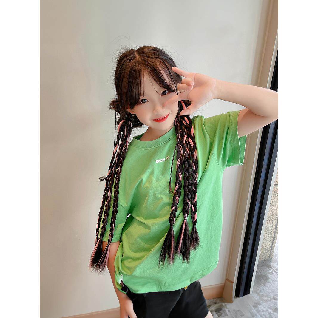 儿童假发辫子女童拳击辫甜酷麻花辫女孩扎头发皮筋发圈脏脏辫头绳