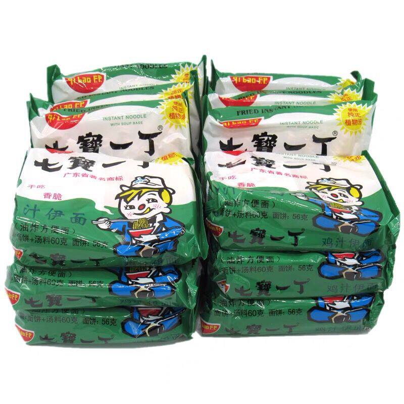 七宝一丁鸡汁方便面干吃面泡面即食干脆面8090后怀旧童年经典零食