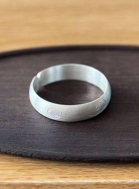 足银999纯银手镯女款古法