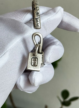 足银999吉言手镯手工手镯