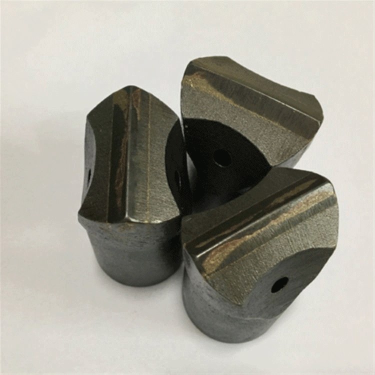 隧道用普兰卡合金一字钎头28-42球齿风钻头冷压柱齿钻头