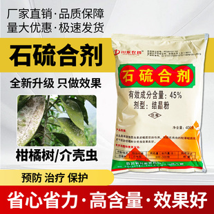 45%石硫合剂杀菌晶体叶螨介壳虫白粉病果树螨涂白果树农药清园剂