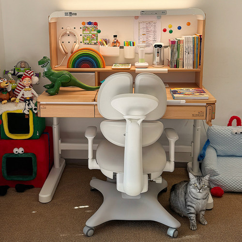 黑白调S2儿童学习桌纯实木