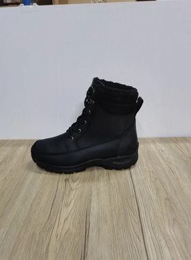 A703   出口单 秋冬高帮保暖休闲鞋真皮加绒靴，44-47码大码男鞋