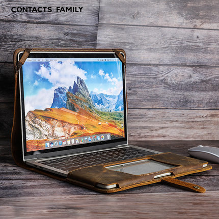 适用苹果Macbook Pro 13.3 leather Notebook case Cover Bag套