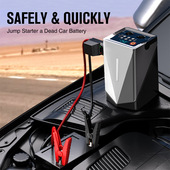 Tire 12V Car Portable Air Pump Battery powerbank应急启动电源