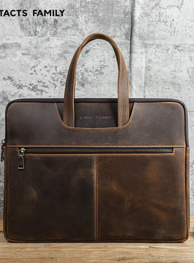 适用苹果Macbook Pro 15 inch Handbag Leather Laptop Bag手提包