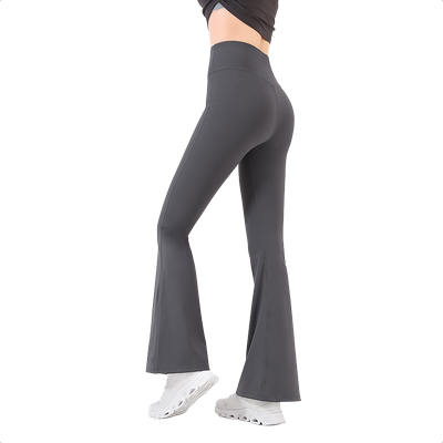 骆驼瑜伽紧身喇叭裤女