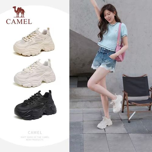 2022厚底女鞋骆驼时尚