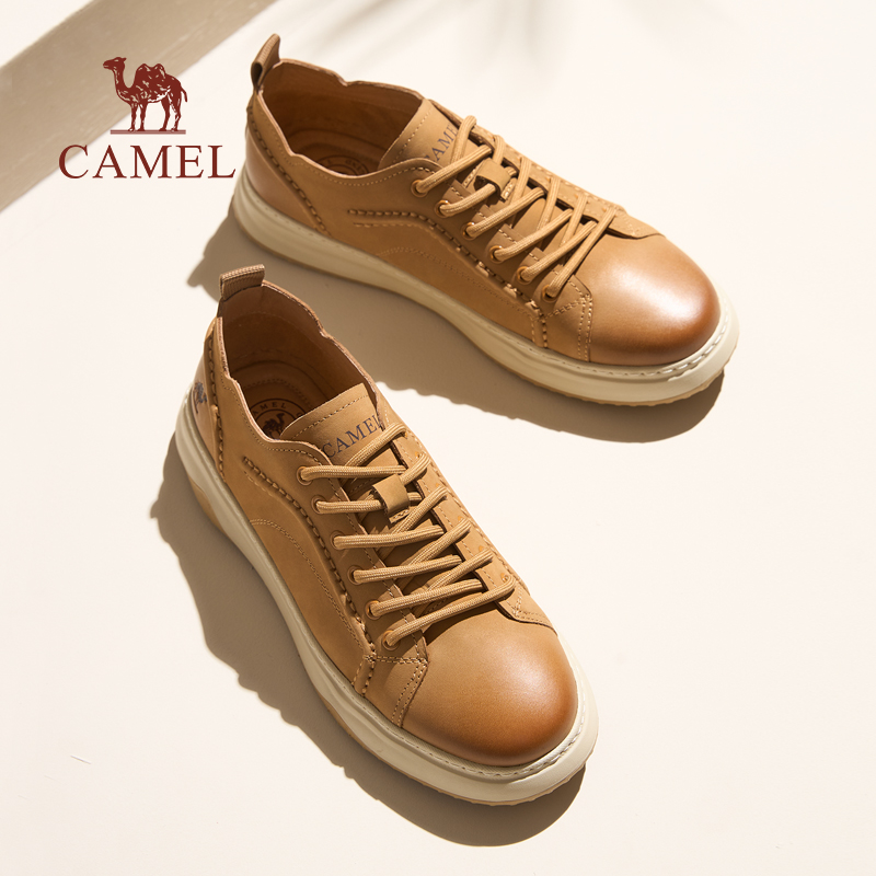 仅重260g复古磨砂牛皮面滑板鞋