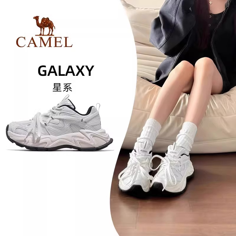 王俊凯同款骆驼老爹鞋星系女款运动鞋2026春季鞋子女鞋厚底小白鞋