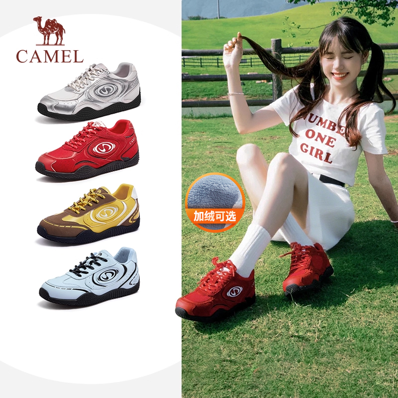 骆驼女鞋2025新款【月牙系列】休闲增高板鞋时尚潮流运动鞋