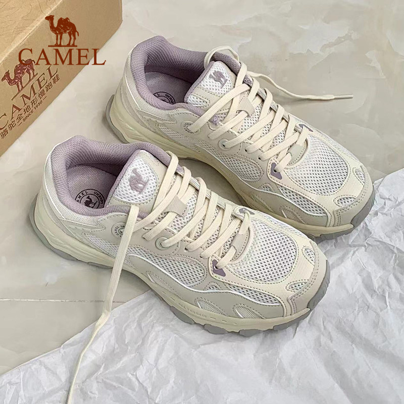 骆驼漫游运动鞋女2026春季跑步鞋轻便软底减震休闲登山老爹鞋男