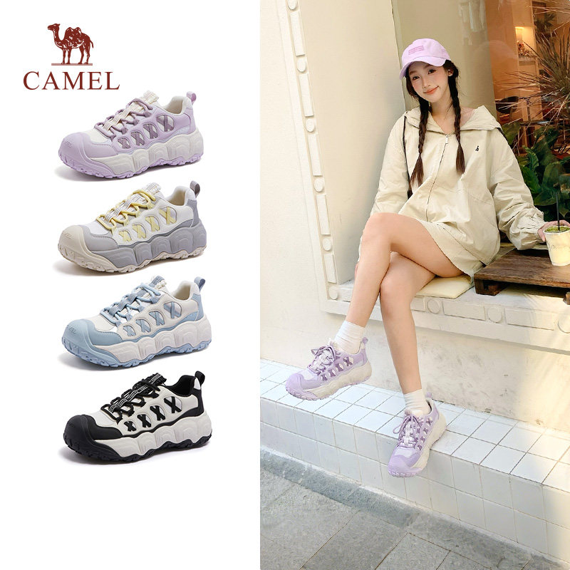 骆驼柠萌丑萌鞋2代2026早春新款运动休闲鞋复古多彩厚底板鞋女款,运动鞋new,运动休闲鞋,淘宝优惠券,粉丝福利购,淘宝优惠卷