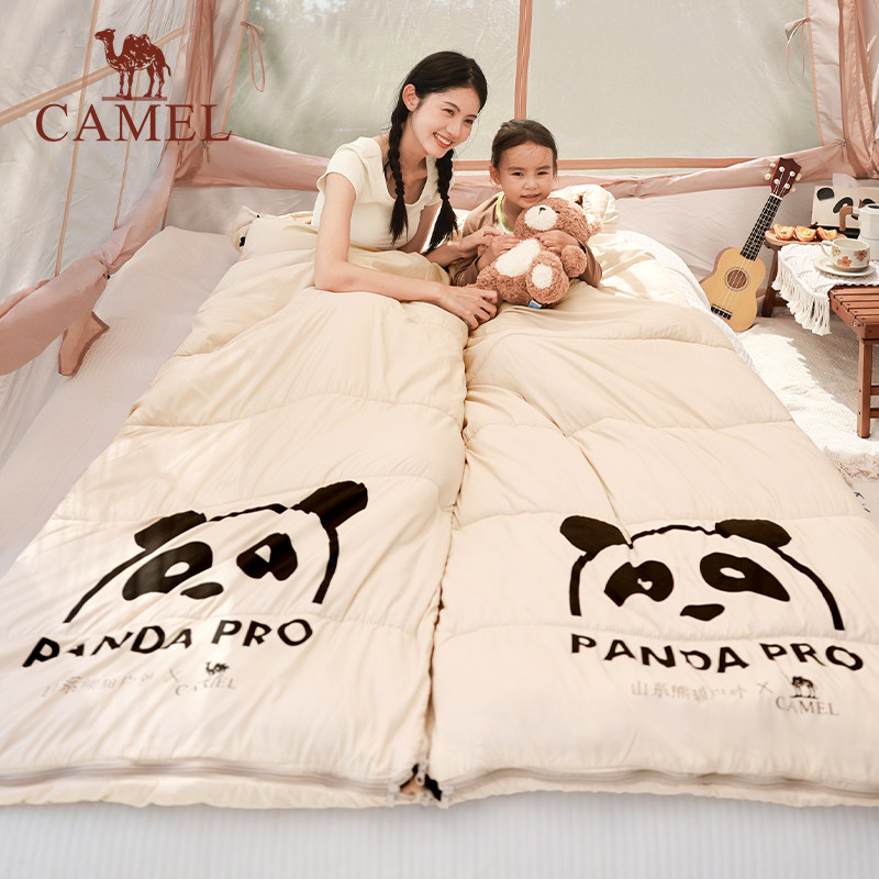 骆驼户外睡袋2025办公室内保暖防水可拼接大人露营便携隔脏袋