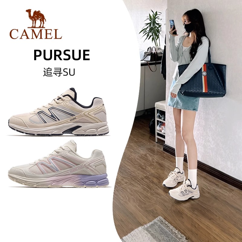 骆驼慢跑鞋追寻网面透气女鞋新款