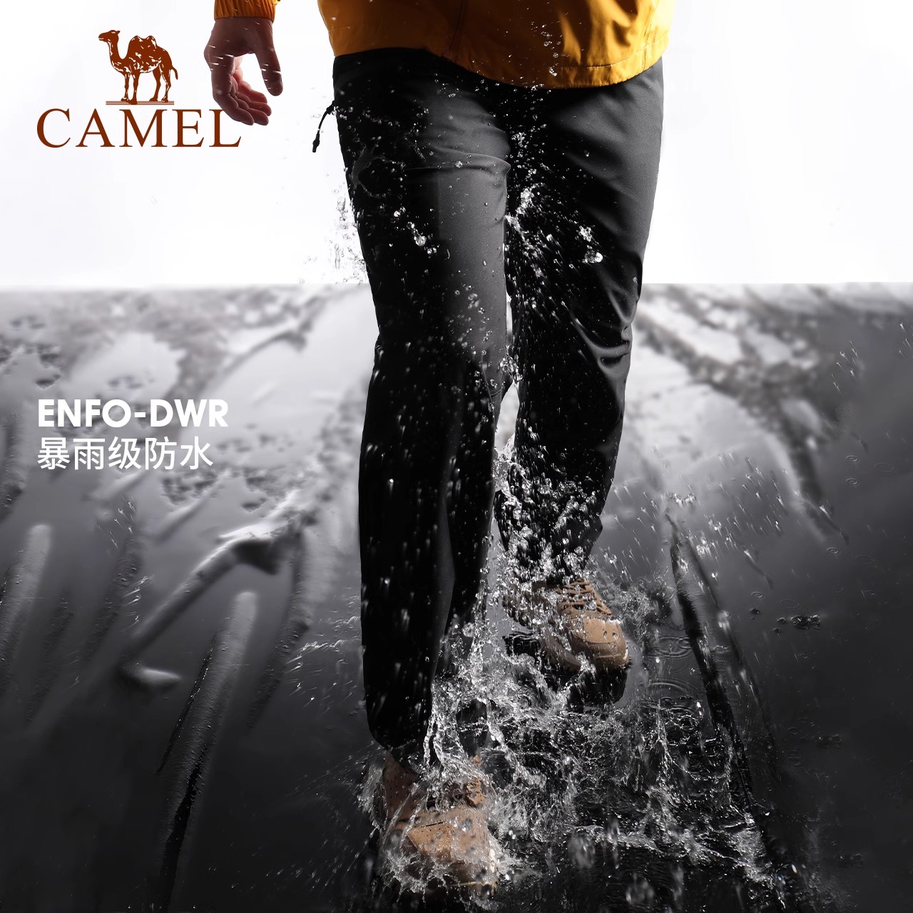 骆驼户外冲锋裤男2024秋冬
