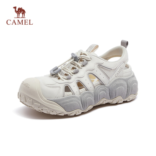 骆驼女鞋2026夏季厚底增高凉鞋女户外溯溪鞋沙滩鞋外穿洞洞鞋女