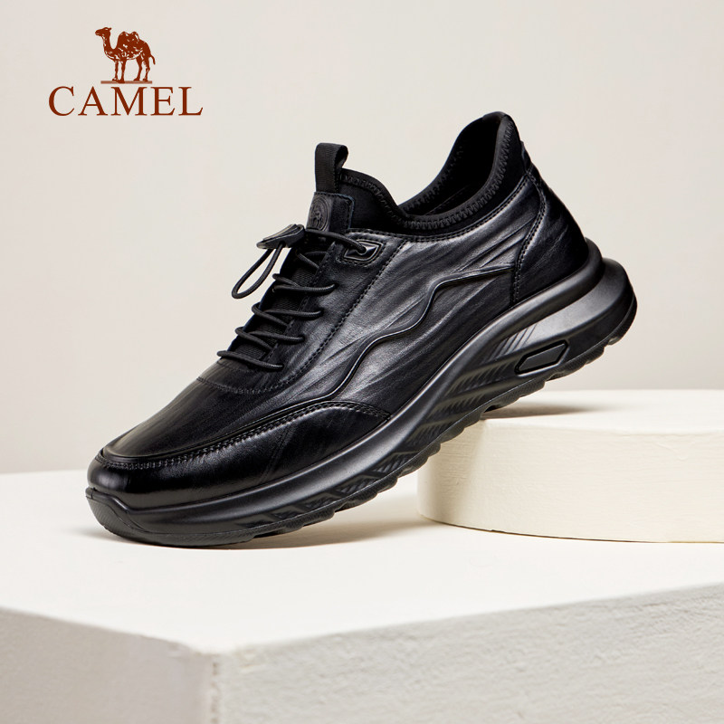 纳帕摔牛皮百搭潮流皮鞋