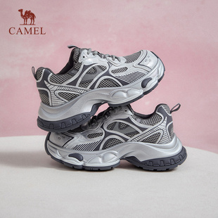 女鞋 复古百搭轻便休闲运动鞋 2026春季 厚底增高鞋 女 新款 骆驼老爹鞋