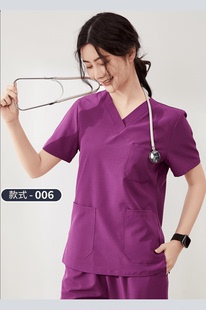 洗手衣女弹力速干手术室夏季工作服牙科口腔医生护士刷手服手术衣
