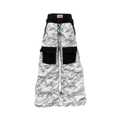 DETW 男女 原创小众双腰定制脏染牛仔叠堆直筒阔腿裤 25AW 迷彩